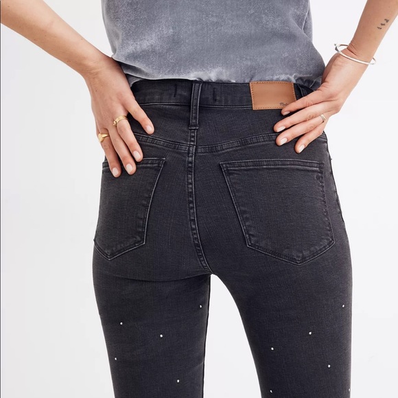 Cali Demi-Boot Jeans: Scattered Metallic Dots Edition - Picture 3 of 9